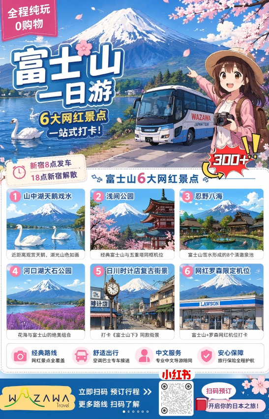 Mt. Fuji day tour by bus